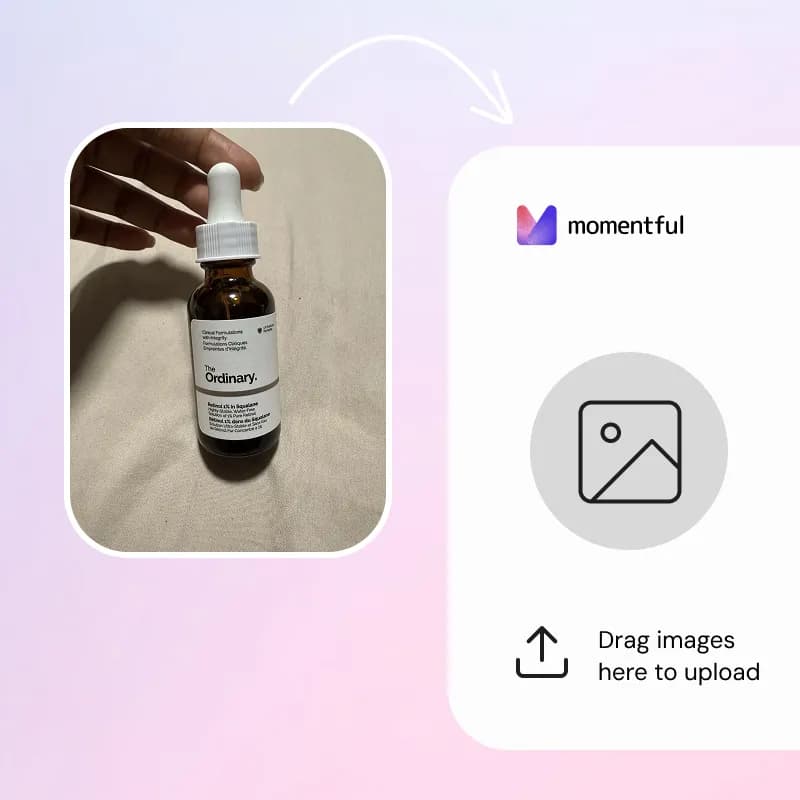 Upload a product photo